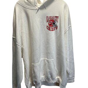 Kansas City Chiefs Junk Food Clothing NFL Hoodie XL White Cotton/Polyester Blend